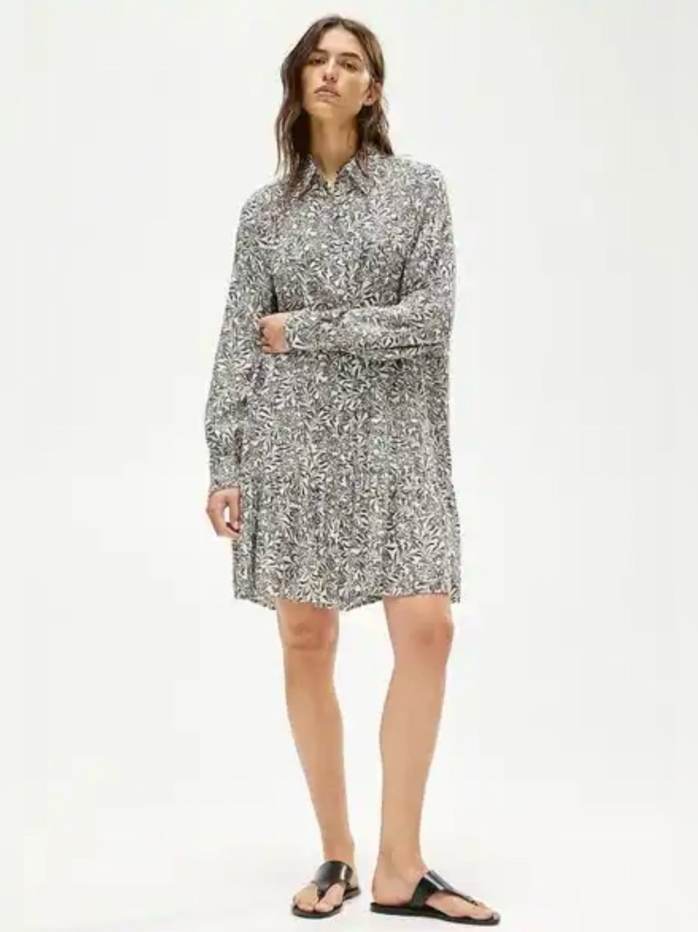 H&M Grey Floral Dress